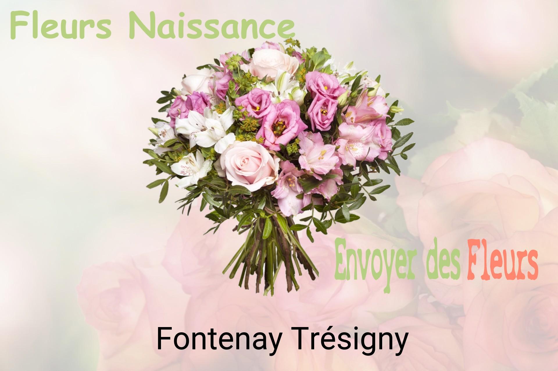 Bouquet de fleurs de naissance livré à Fontenay-Trésigny